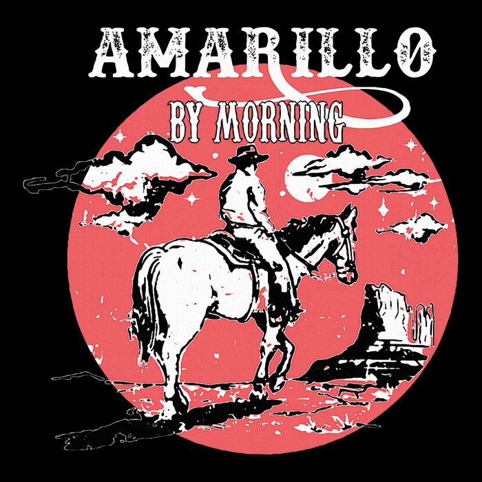 Amarillo By Morning Country Music Western Youth Performance Sprint T-Shirt