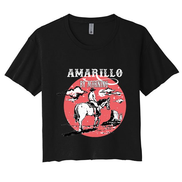 Amarillo By Morning Country Music Western Crop Top