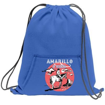 Amarillo By Morning Country Music Western Sweatshirt Cinch Pack Bag