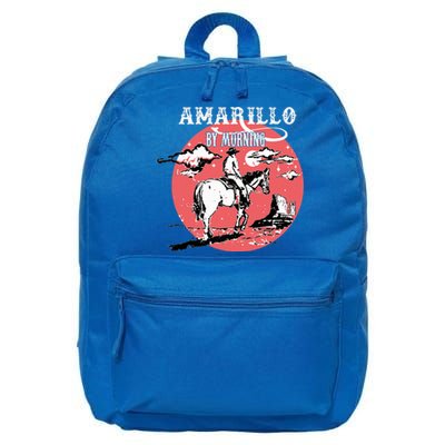 Amarillo By Morning Country Music Western 16 in Basic Backpack