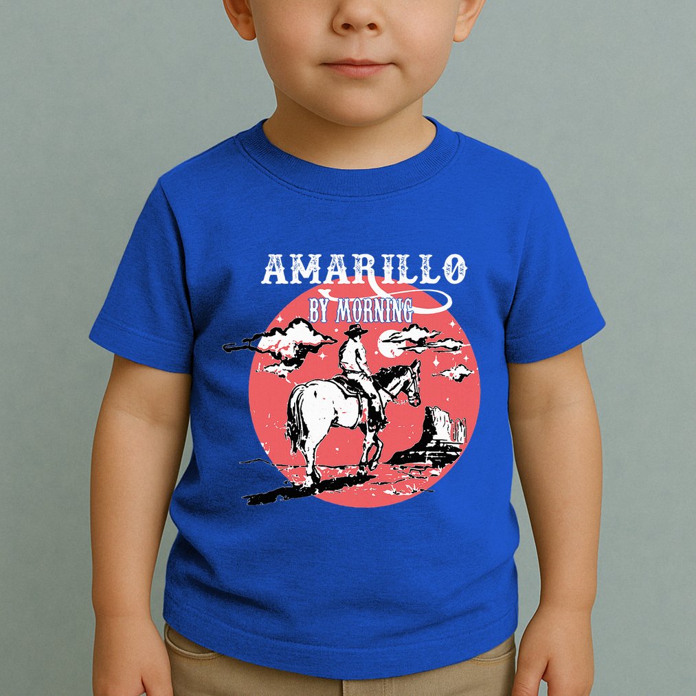 Amarillo By Morning Country Music Western Toddler T-Shirt