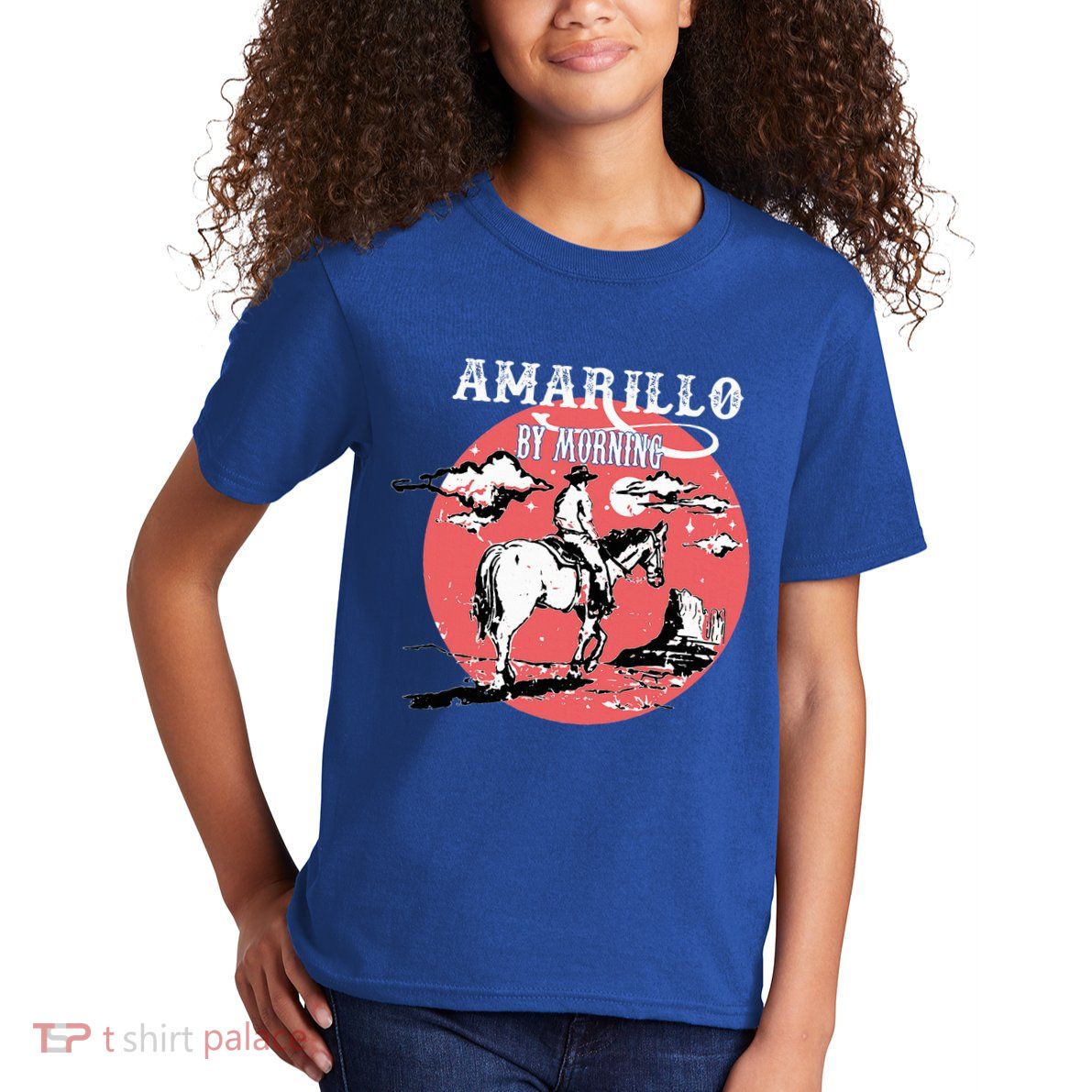 Amarillo By Morning Country Music Western Kids T-Shirt