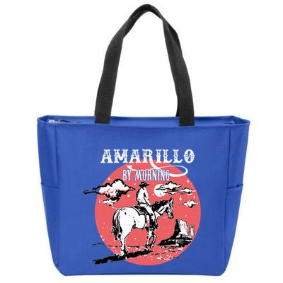 Amarillo By Morning Country Music Western Zip Tote Bag
