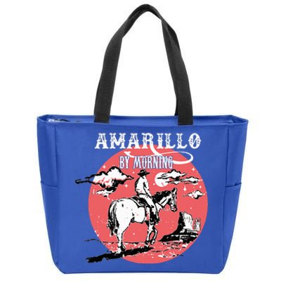 Amarillo By Morning Country Music Western Zip Tote Bag