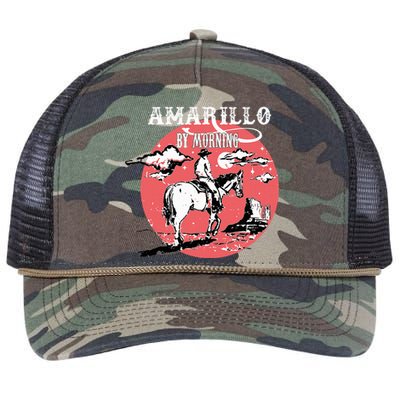 Amarillo By Morning Country Music Western Retro Rope Trucker Hat Cap