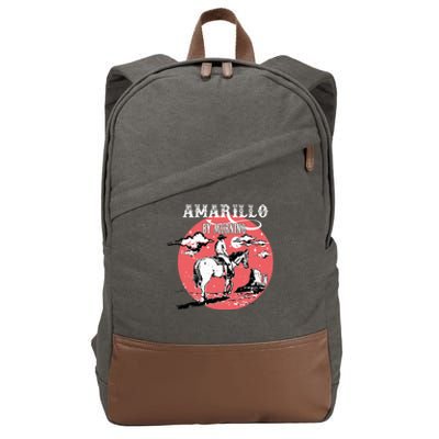 Amarillo By Morning Country Music Western Cotton Canvas Backpack