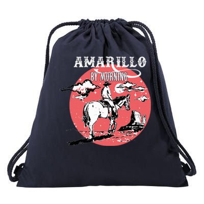 Amarillo By Morning Country Music Western Drawstring Bag