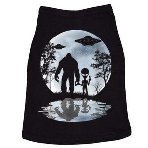 Alien Bigfoot Moon Sasquatch UFO Extraterrestrial Men Women Doggie Tank