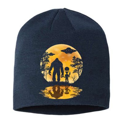 Alien Bigfoot Moon Sasquatch UFO Extraterrestria Sustainable Beanie