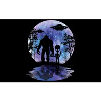 Alien Bigfoot Moon Sasquatch UFO Extraterrestrial Men Women Bumper Sticker