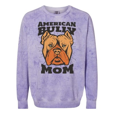 American Bully Mom Colorblast Crewneck Sweatshirt