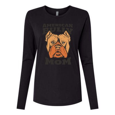 American Bully Mom Womens Cotton Relaxed Long Sleeve T-Shirt