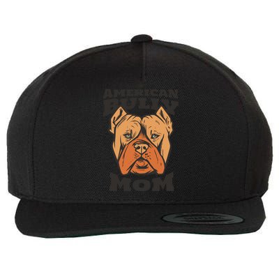 American Bully Mom Wool Snapback Cap