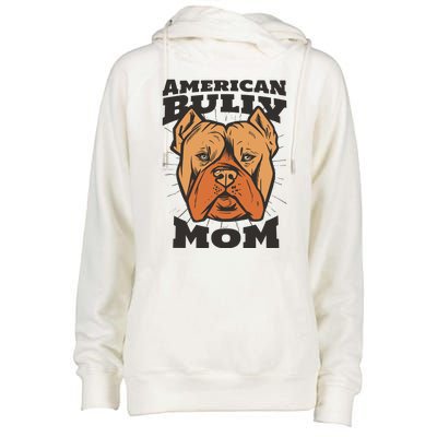 American Bully Mom Womens Funnel Neck Pullover Hood