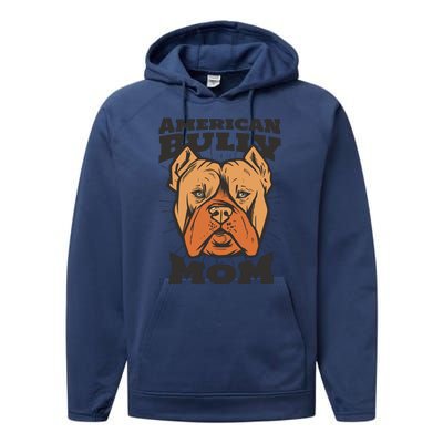 American Bully Mom Performance Fleece Hoodie