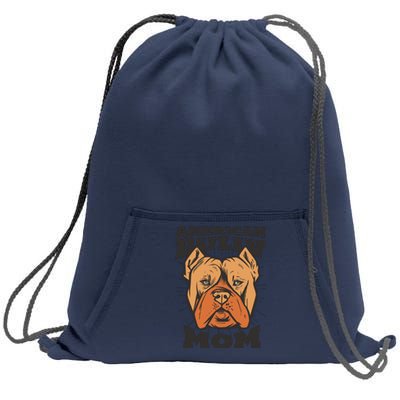 American Bully Mom Sweatshirt Cinch Pack Bag