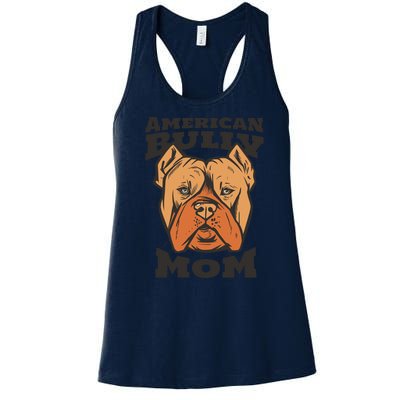 American Bully Mom Women's Racerback Tank