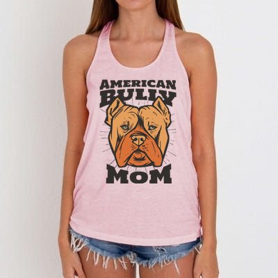 American Bully Mom Women's Knotted Racerback Tank