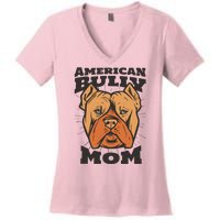 American Bully Mom Women's V-Neck T-Shirt