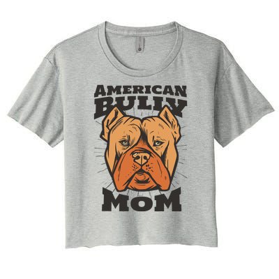 American Bully Mom Women's Crop Top Tee