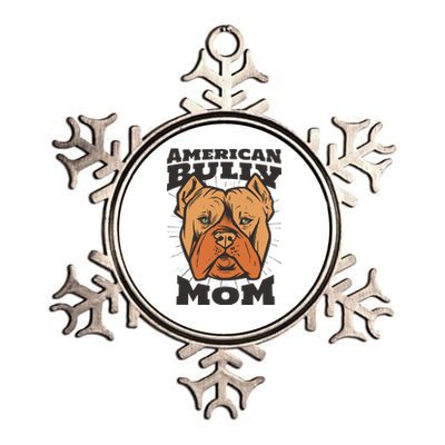 American Bully Mom Metallic Star Ornament