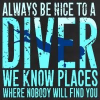 Always Be Nice To A Diver Scuba Diving Diver Gift 15oz Campfire Ceramic Mug