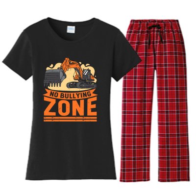 Anti Bullying No Bullies Women's Flannel Pajama Set