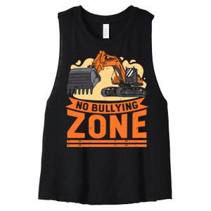 Anti Bullying No Bullies Women's Racerback Cropped Tank