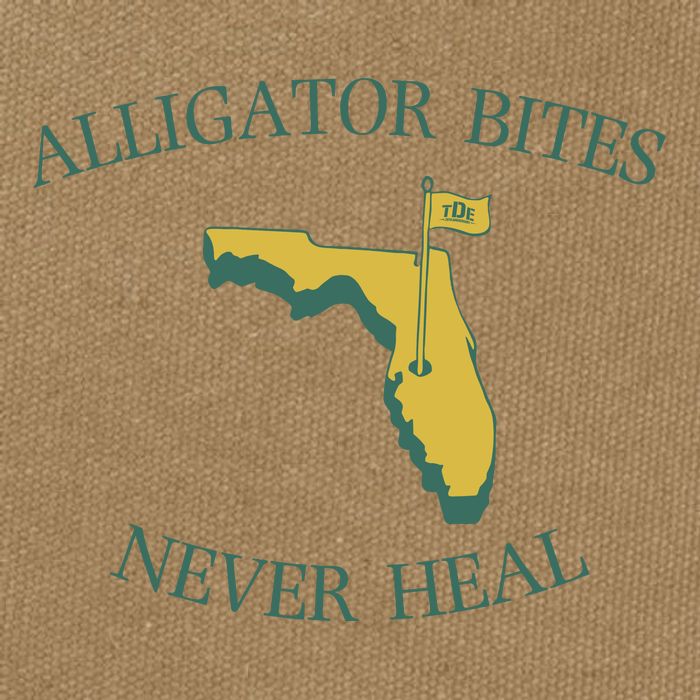 Alligator Bites Never Heal Florida Cotton Canvas Backpack