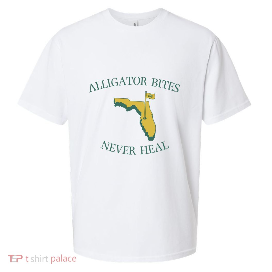 Alligator Bites Never Heal Florida Sueded Cloud Jersey T-Shirt