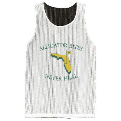 Alligator Bites Never Heal Florida Mesh Reversible Basketball Jersey Tank