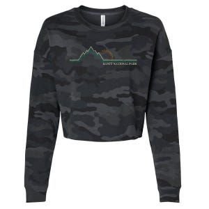 Alberta Banff National Park Canada Adventure Cropped Pullover Crew