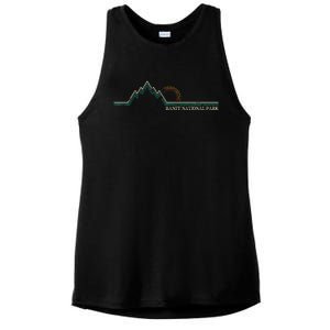 Alberta Banff National Park Canada Adventure Ladies PosiCharge Tri-Blend Wicking Tank