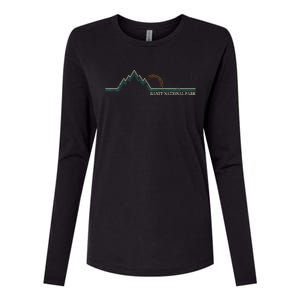 Alberta Banff National Park Canada Adventure Womens Cotton Relaxed Long Sleeve T-Shirt