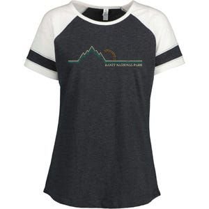 Alberta Banff National Park Canada Adventure Enza Ladies Jersey Colorblock Tee