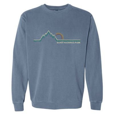 Alberta Banff National Park Canada Adventure Garment-Dyed Sweatshirt