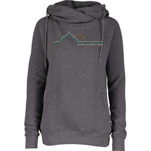 Alberta Banff National Park Canada Adventure Womens Funnel Neck Pullover Hood