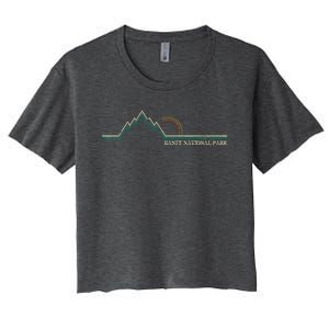 Alberta Banff National Park Canada Adventure Women's Crop Top Tee