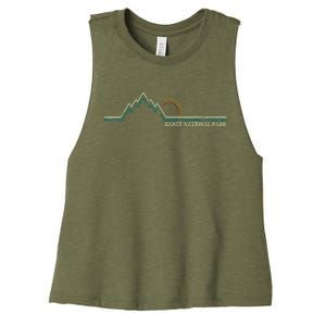 Alberta Banff National Park Canada Adventure Women's Racerback Cropped Tank