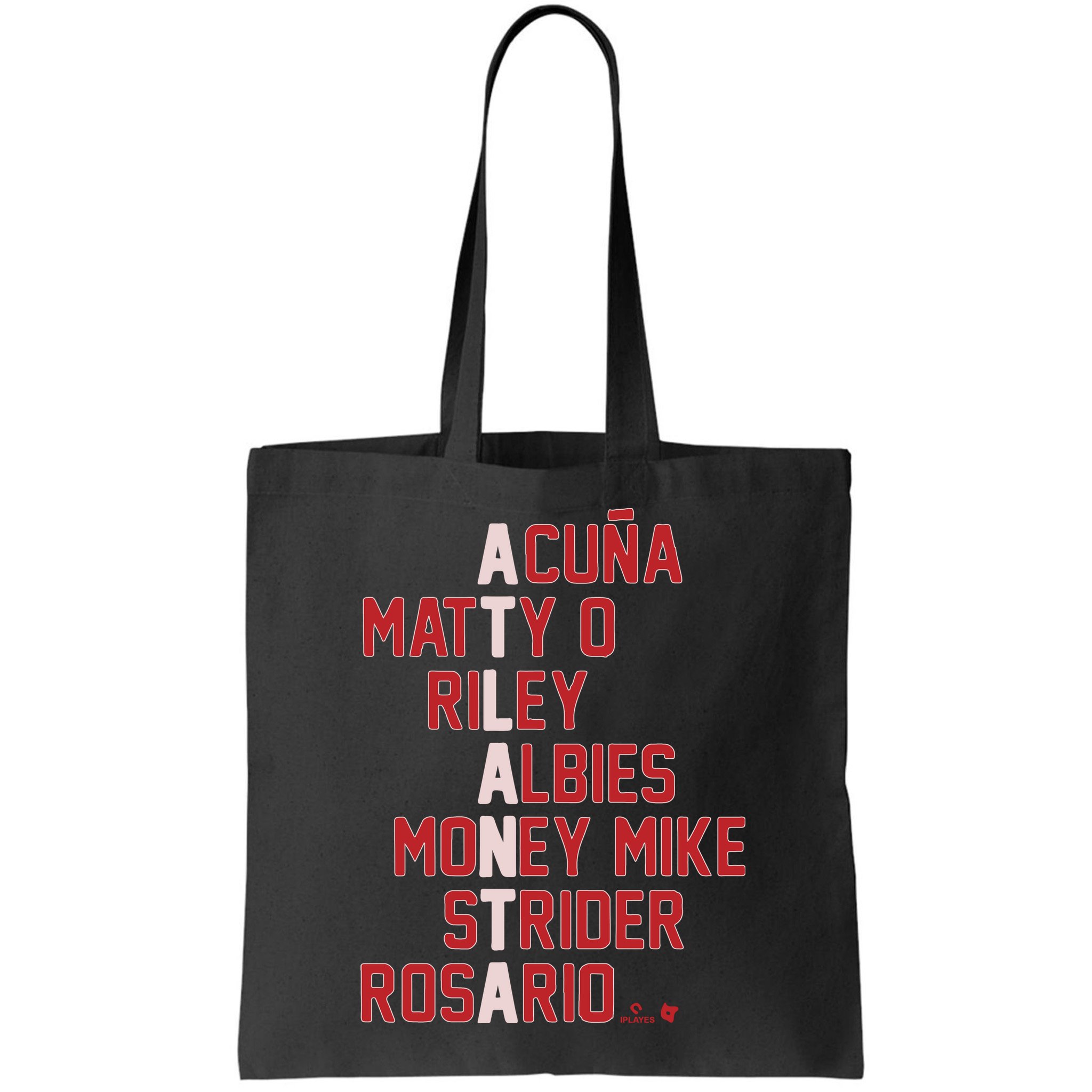 Atlanta Baseball Names Acuna Matty O Riley Albies Money Mike Strider Rosario Shi Bag