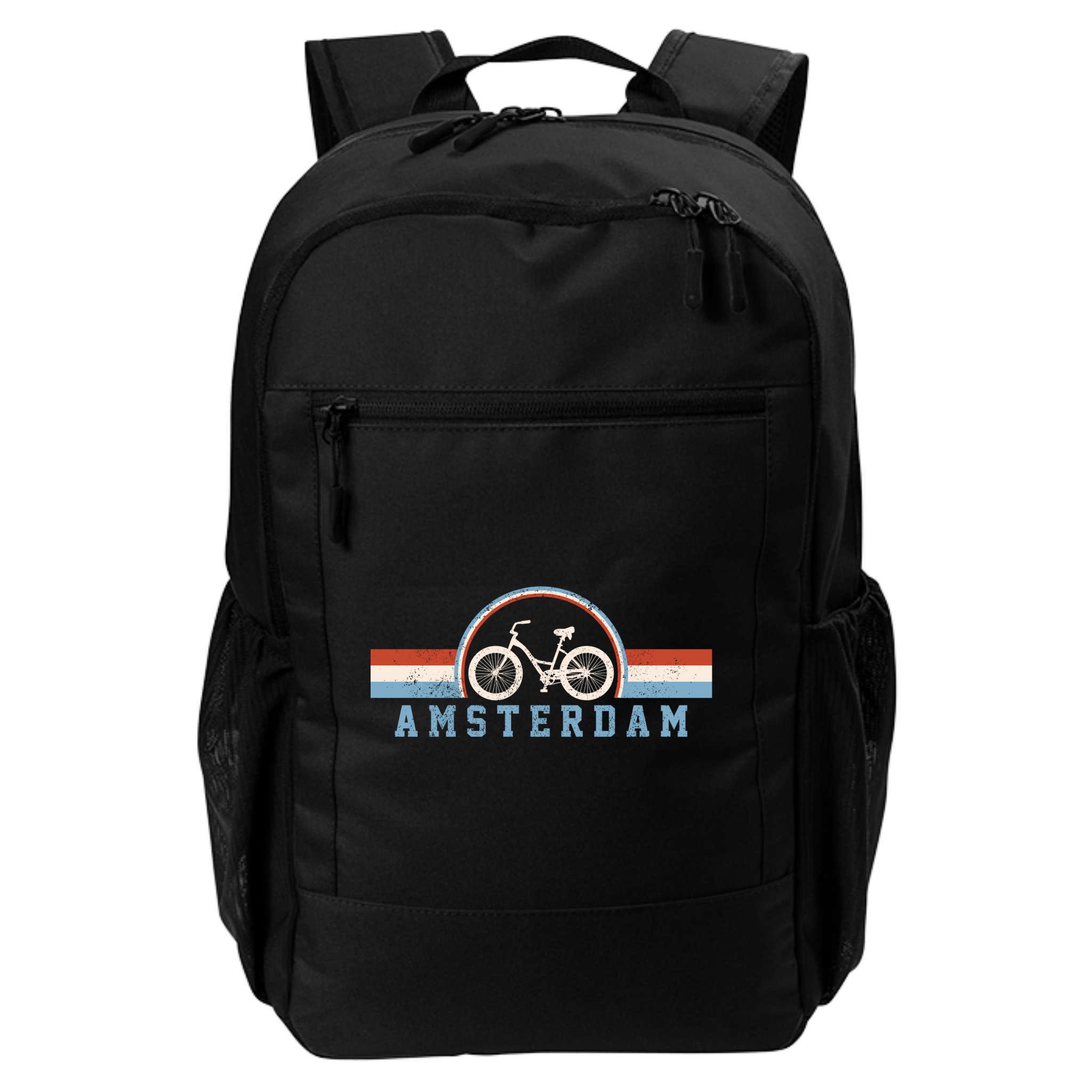 Amsterdam Bicycle Netherlands Holland Dutch Bike Vintage Gift Backpack