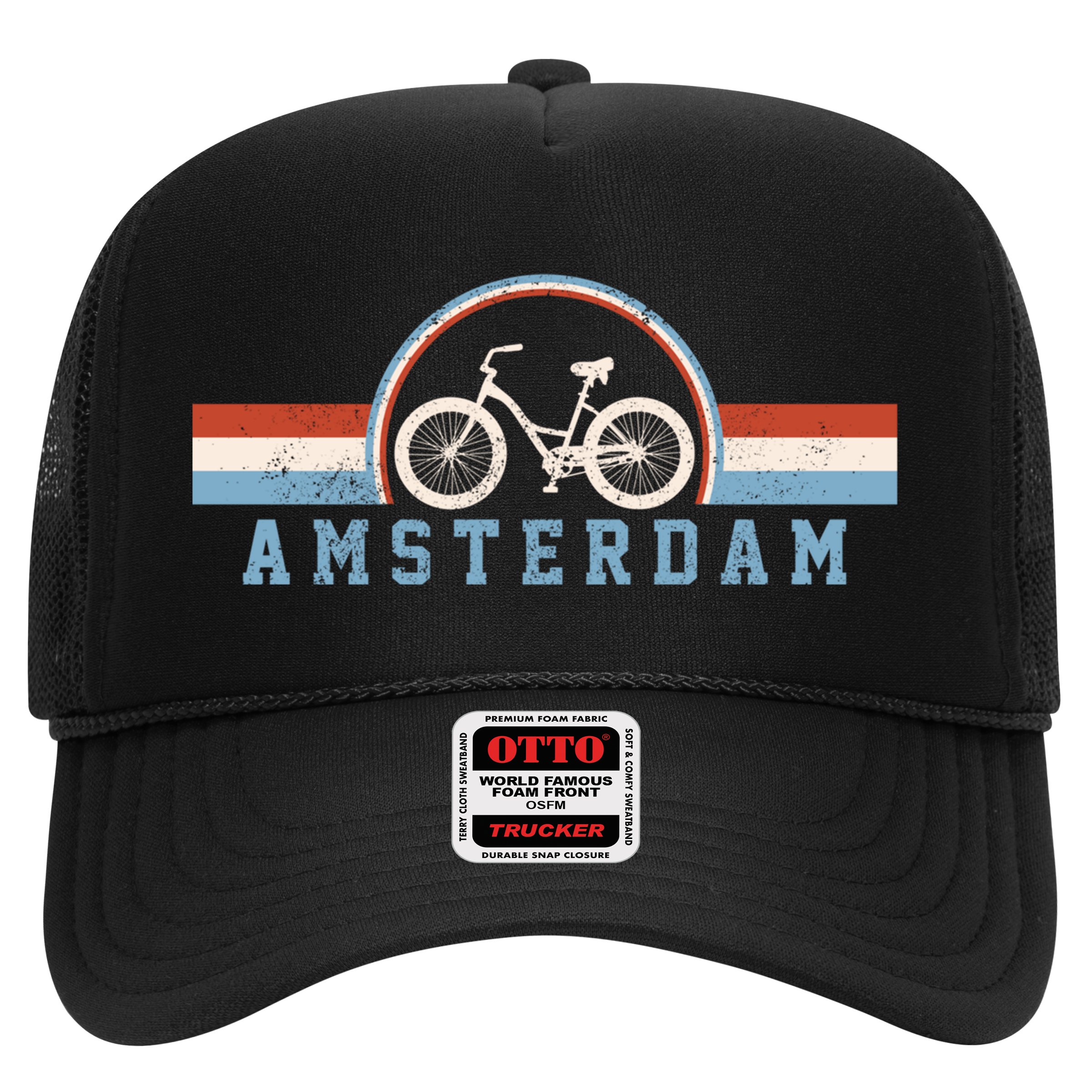 Amsterdam Bicycle Netherlands Holland Dutch Bike Vintage Gift Hat