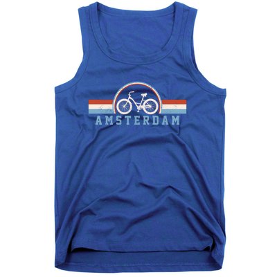 Amsterdam Bicycle Netherlands Holland Dutch Bike Vintage Gift Tank Top