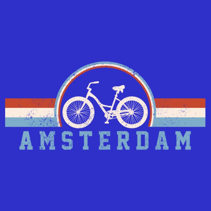 Amsterdam Bicycle Netherlands Holland Dutch Bike Vintage Gift Kids T-Shirt