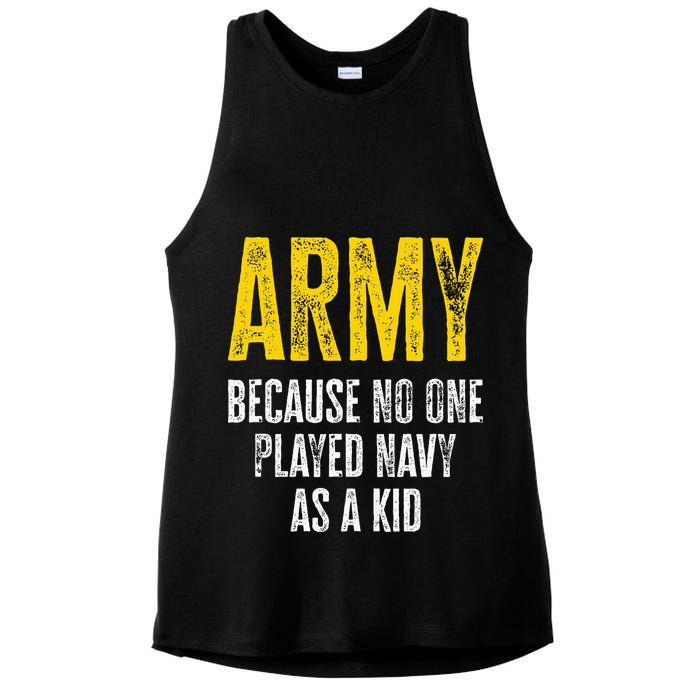 Army Because No One Played Ladies PosiCharge Tri-Blend Wicking Tank