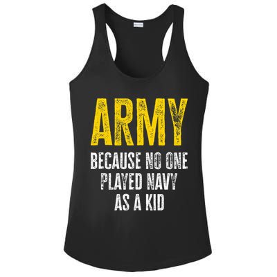 Army Because No One Played Ladies PosiCharge Competitor Racerback Tank