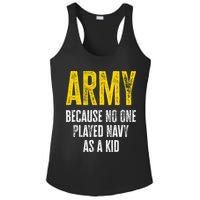 Army Because No One Played Ladies PosiCharge Competitor Racerback Tank