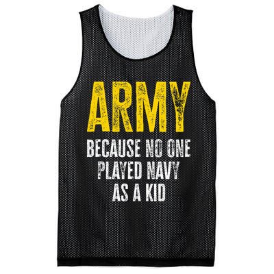 Army Because No One Played Mesh Reversible Basketball Jersey Tank