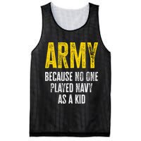 Army Because No One Played Mesh Reversible Basketball Jersey Tank