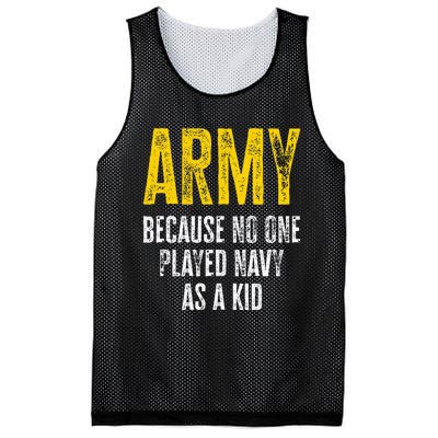 Army Because No One Played Mesh Reversible Basketball Jersey Tank